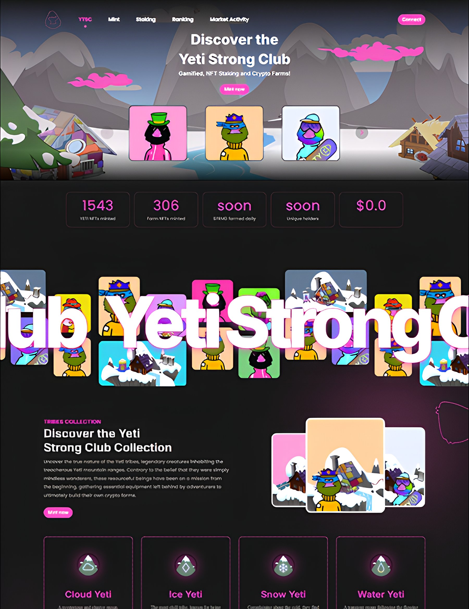 Yeti Strong Club - Angular web app by Hamayoun Babar