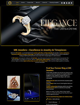 MK Jewelers - React web app by Hamayoun Babar